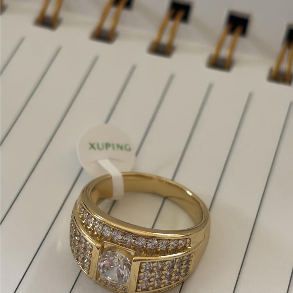 High quality laminated gold men's ring